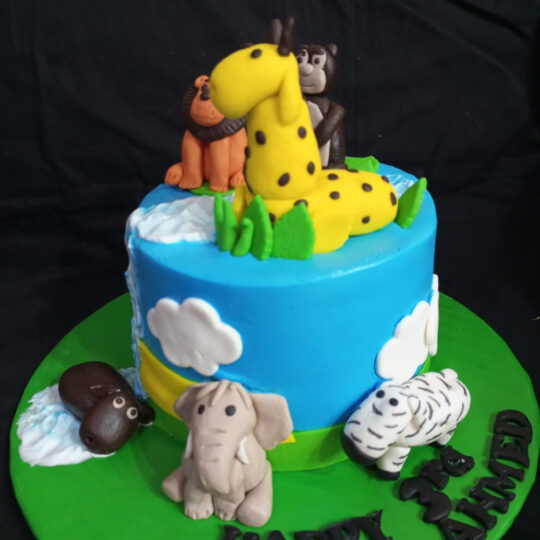 Customized Jungle Theme Cake