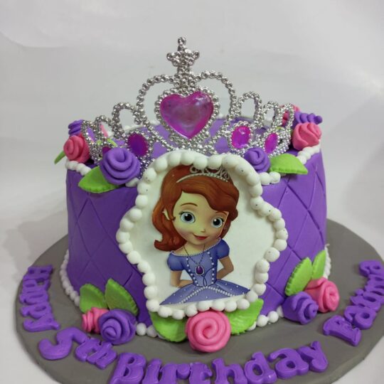 Sofia Theme Fondant Cake