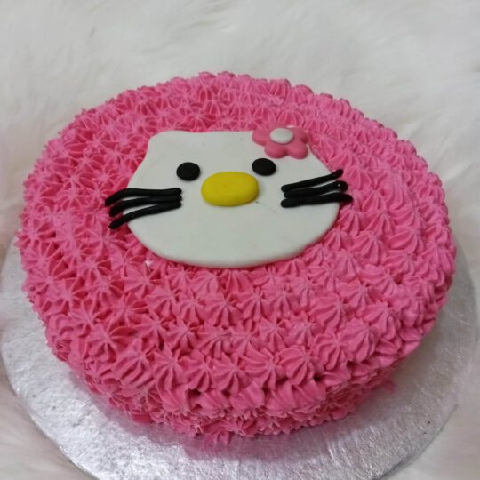Hello kitty theme cake
