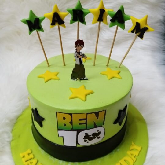 Ben 10 theme cake