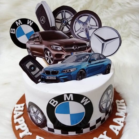 Mercedes and BMW cake