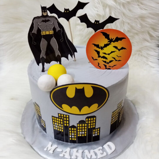 Batman Theme Cream Cake