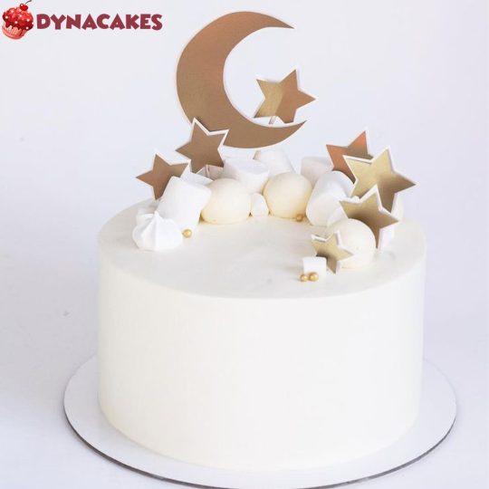 Eid Ul Fitr theme cream cake