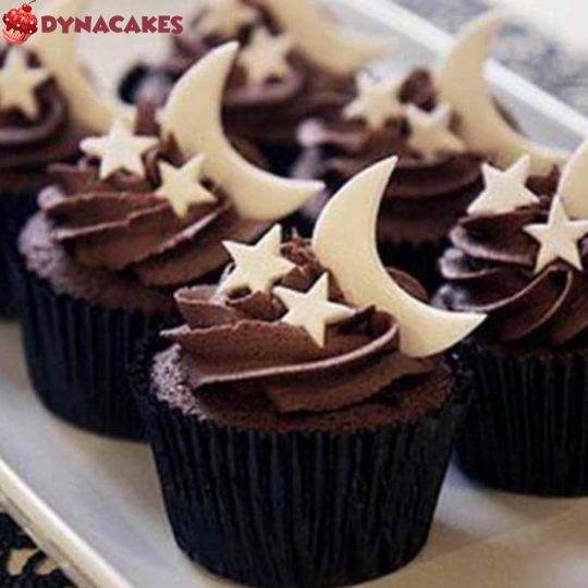 Eid theme full chocolate with fondant cupcakes