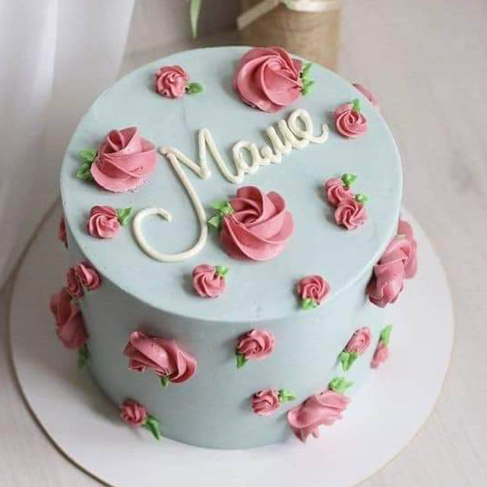 Customized Mother's Day cream cake