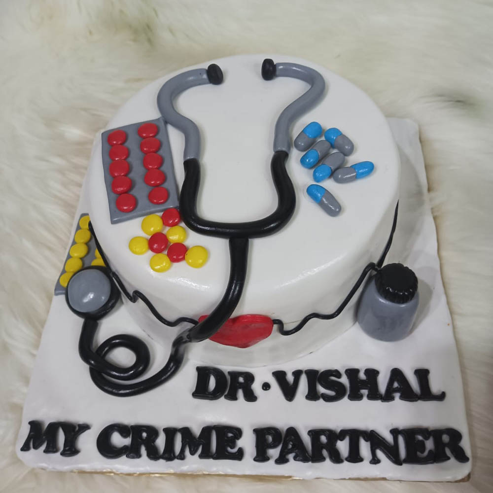 Doctor theme full fondant cake