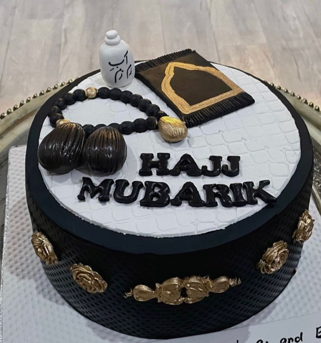 Hajj mubarak theme full fondant cake