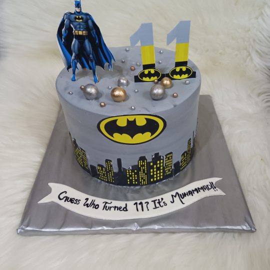 Batman theme cream cake