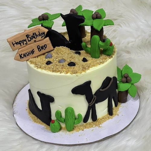 Camel theme cake in Karachi