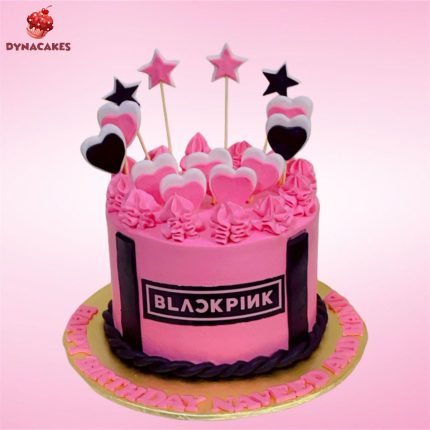 Black and pink theme cake in Karachi – stylish and elegant design for special occasions