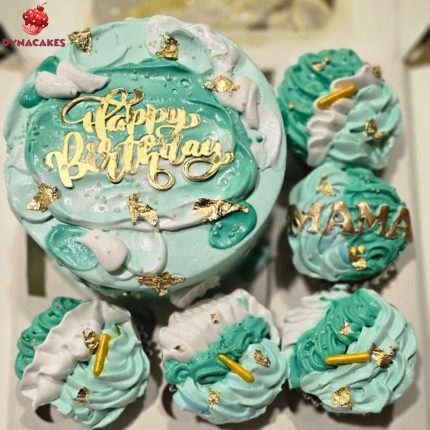 Bento Theme Birthday Cupcakes in Karachi decorated with vibrant designs and cute characters, perfect for birthday celebrations.