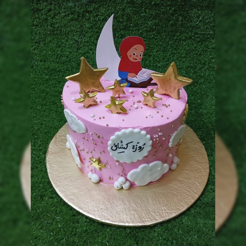 Roza Kushai theme cream cake