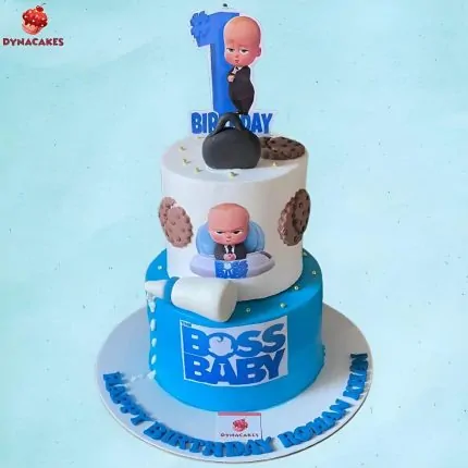 Boss baby cake in Karachi | 2 tiers cake