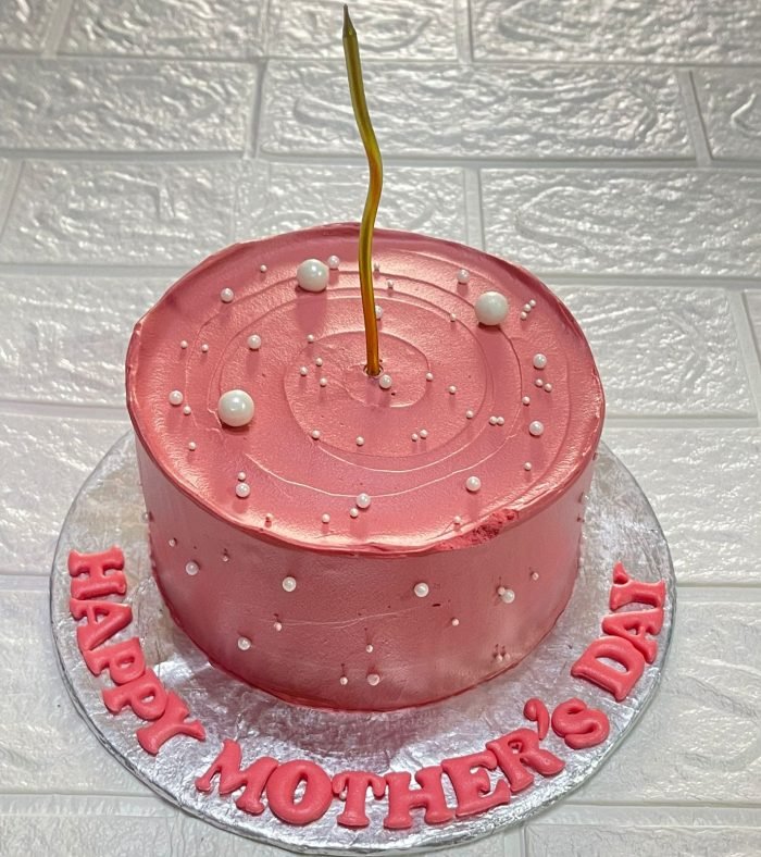 Classic Pink Bento Cake with Pearls in Karachi