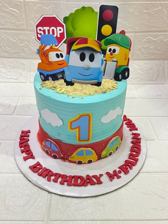 Colorful Cars Birthday Cake