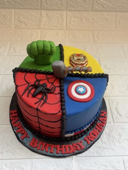 Marvel Superheroes Birthday Cake
