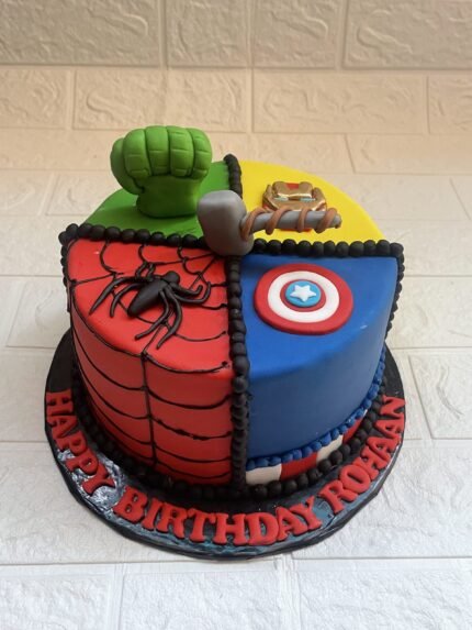 Marvel Superheroes Birthday Cake