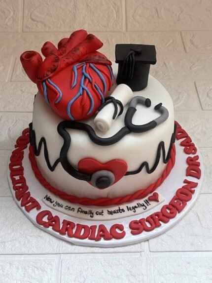 Cardiologist theme cake